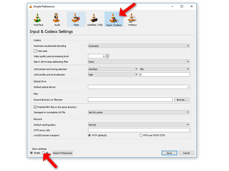 How to optimize my VLC for watching IPTV – screenshot 3