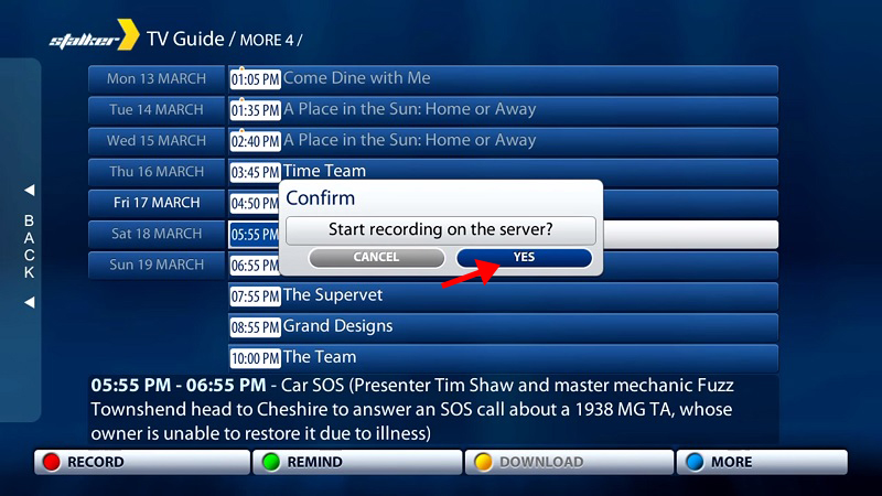 How to record IPTV on MAG Box – screenshot 3