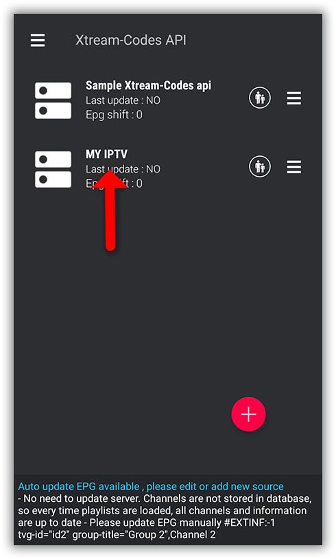 How to setup IPTV on GSE via Xtream-Codes API – screenshot 5