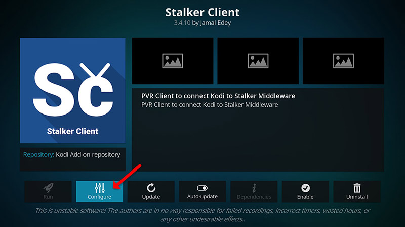 How to setup IPTV on Kodi via Stalker Client – screenshot 8