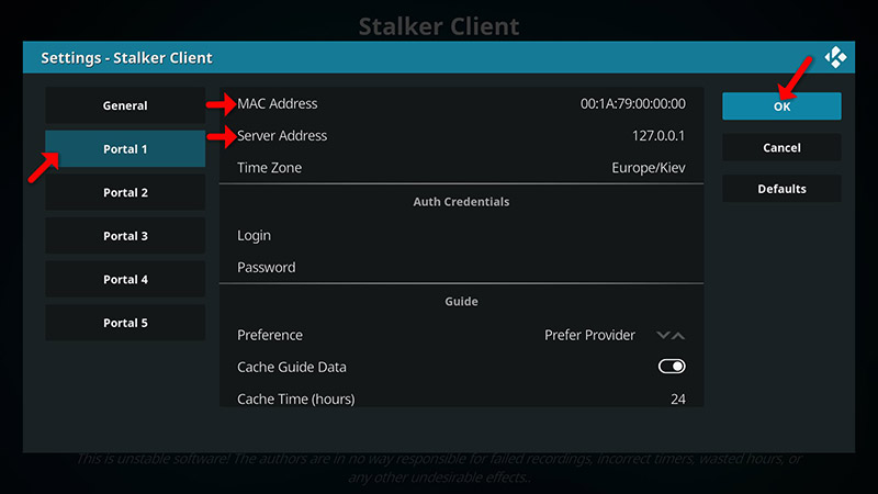 How to setup IPTV on Kodi via Stalker Client – screenshot 9