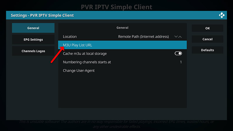 How to setup IPTV on Kodi – screenshot 8