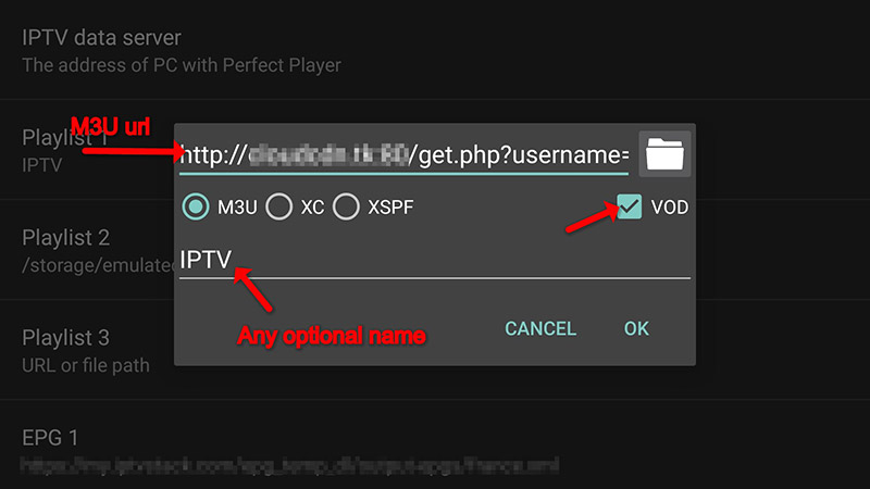 How to setup IPTV on Perfect Player – screenshot 5
