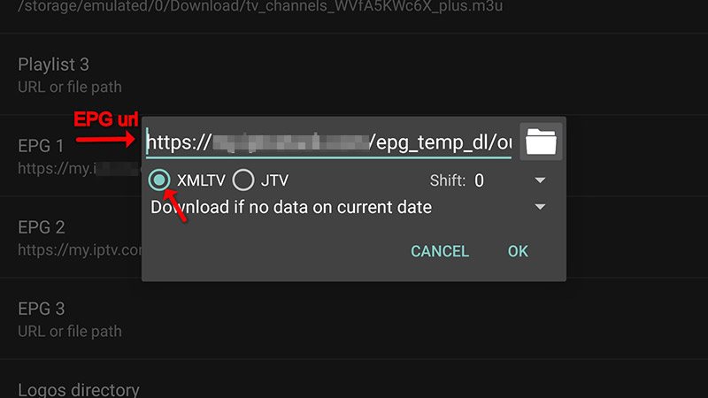 How to add EPG on Perfect Player – screenshot 4