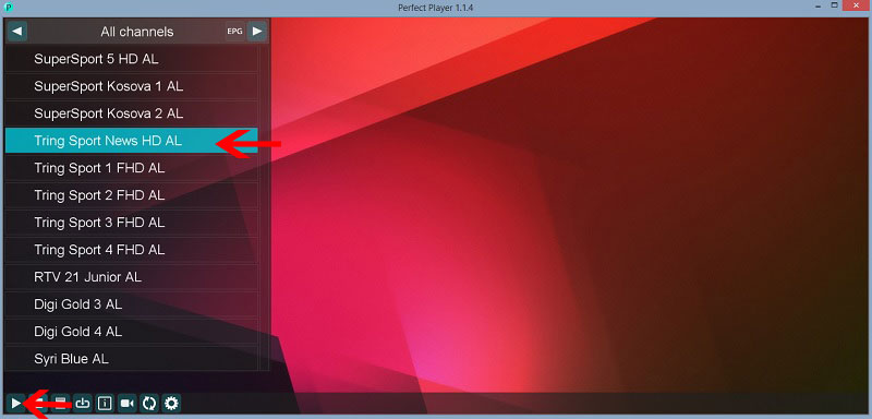 How to setup IPTV on Perfect Player in Computer – screenshot 4