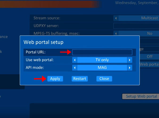 How to setup IPTV on TVIP Box – screenshot 9