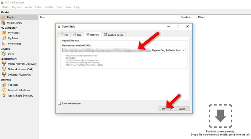 How to setup IPTV on VLC media player – screenshot 5