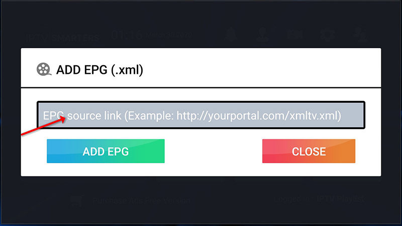 How to setup IPTV on IPTV Smarters Pro – screenshot 12