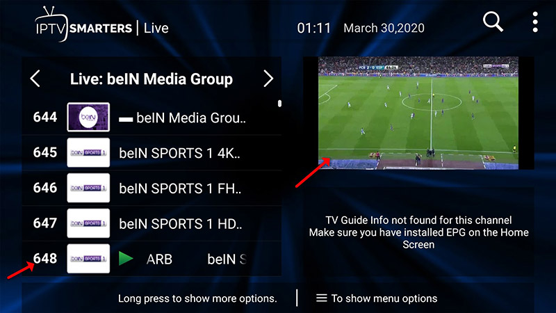 How to setup IPTV on IPTV Smarters Pro – screenshot 7