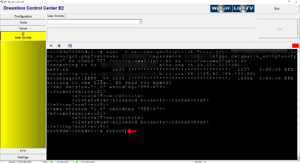 How to Setup IPTV on Enigma 2 via Autoscript – screenshot 5