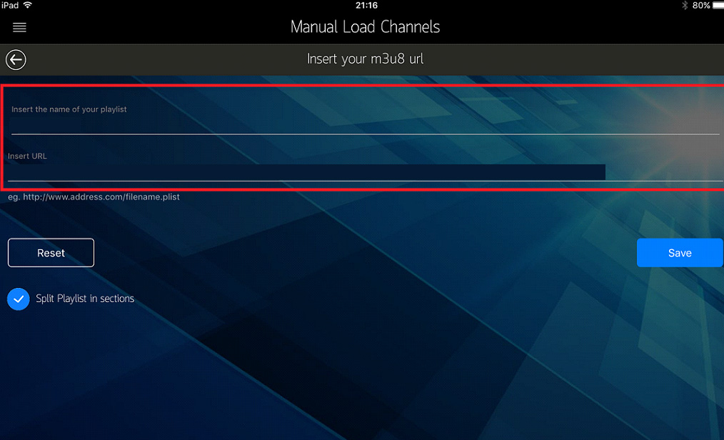 How to setup IPTV on IP Television App – screenshot 4