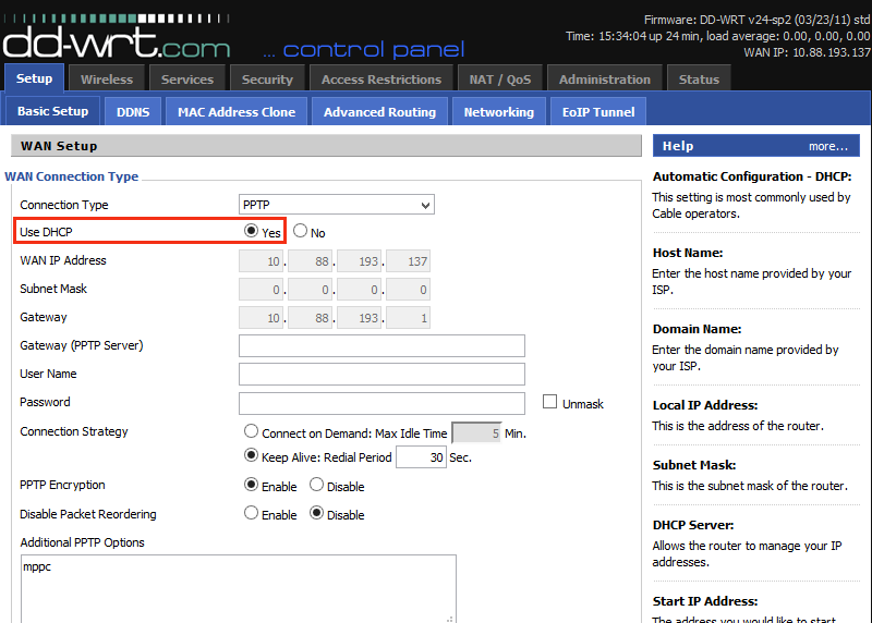 How to setup VPN on a DD-WRT router – screenshot 4