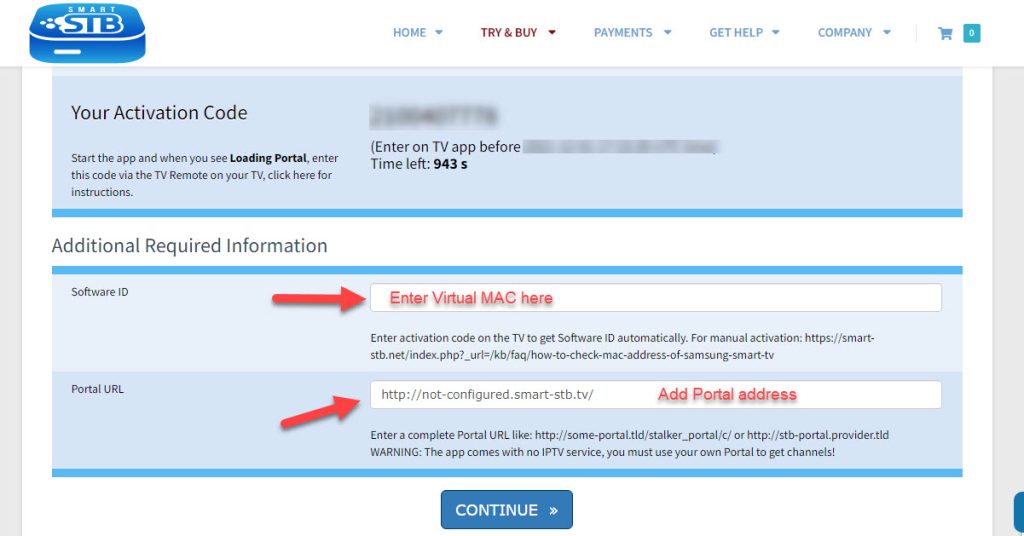 How to setup IPTV on Smart TV via Smart STB (Portal version) – screenshot 9